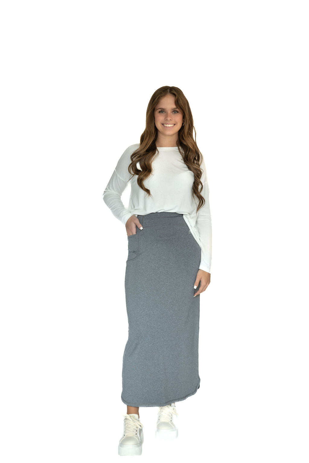 Sport Pocket Skirt 35" - Heather Grey - Snoga Athletics