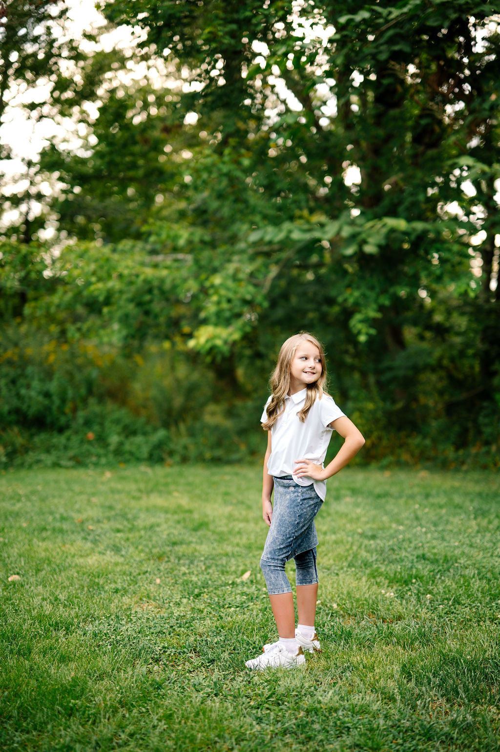 Girls Fit Snoga Denim by Snoga Athletics, kids' stretchy denim snoga pants with comfortable fit and stylish design.
