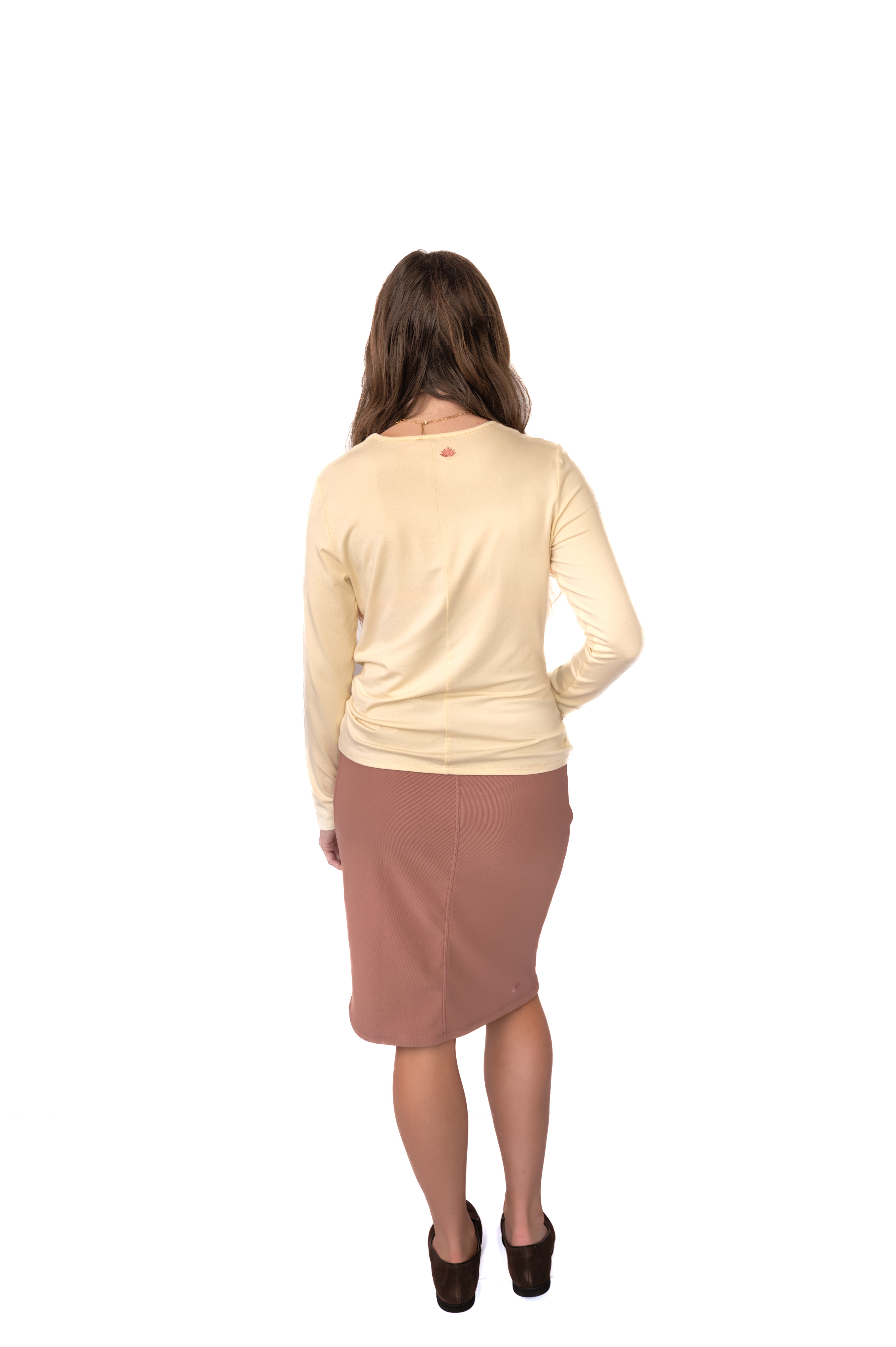Perfect Fit Pencil Skirt 22" - Burlwood (final-sale) - Snoga Athletics