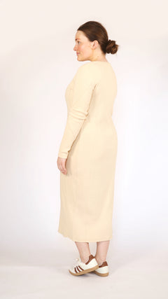 All Day Ribbed Knit Dress Black by Snoga Athletics