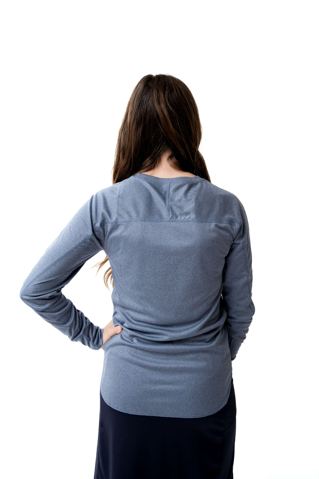 Relaxed Fit All Day Active Top- Navy - Snoga Athletics