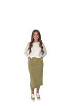 Perfect Fit Pencil Skirt 29"-Olive - Snoga Athletics