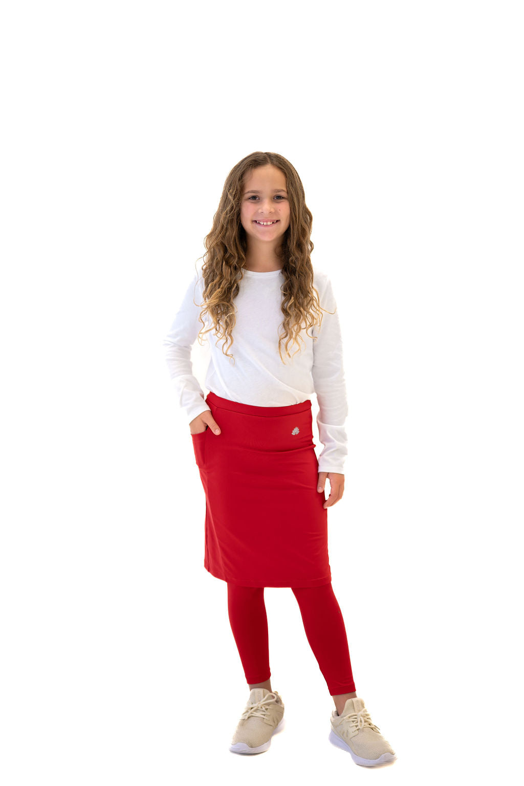 Girls Ankle Fit Snoga - Crimson Red - Snoga Athletics