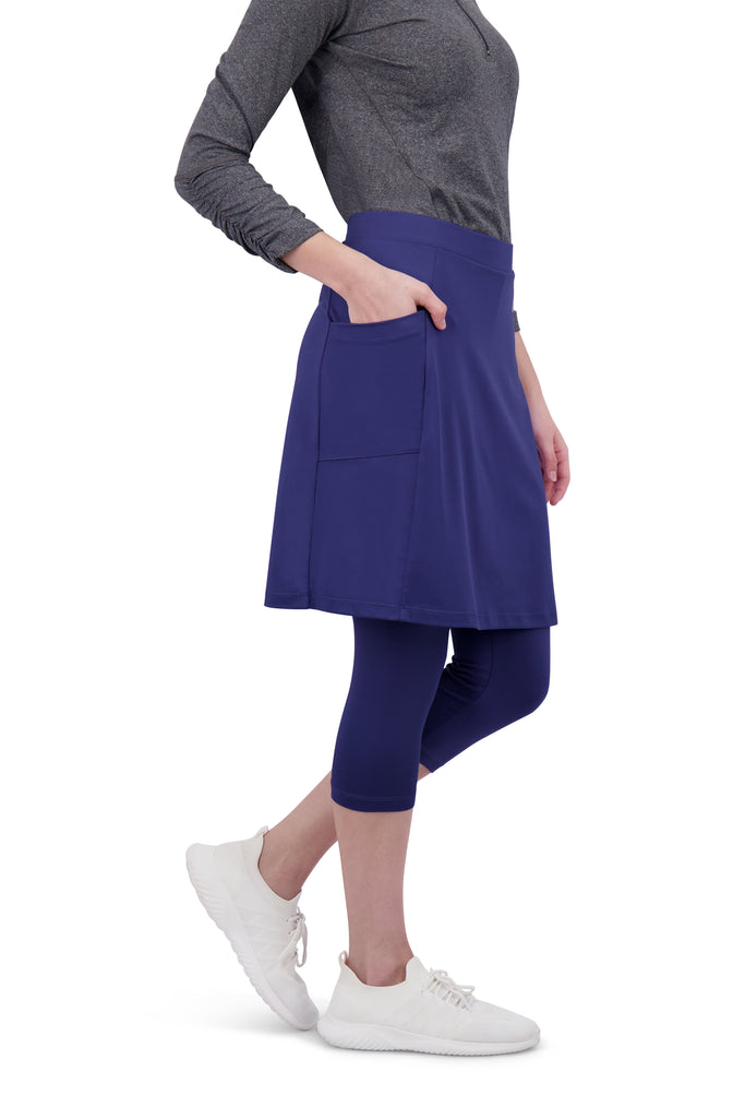 Ankle Fit Snoga Athletic Skirt in Navy – Jupe De Abby