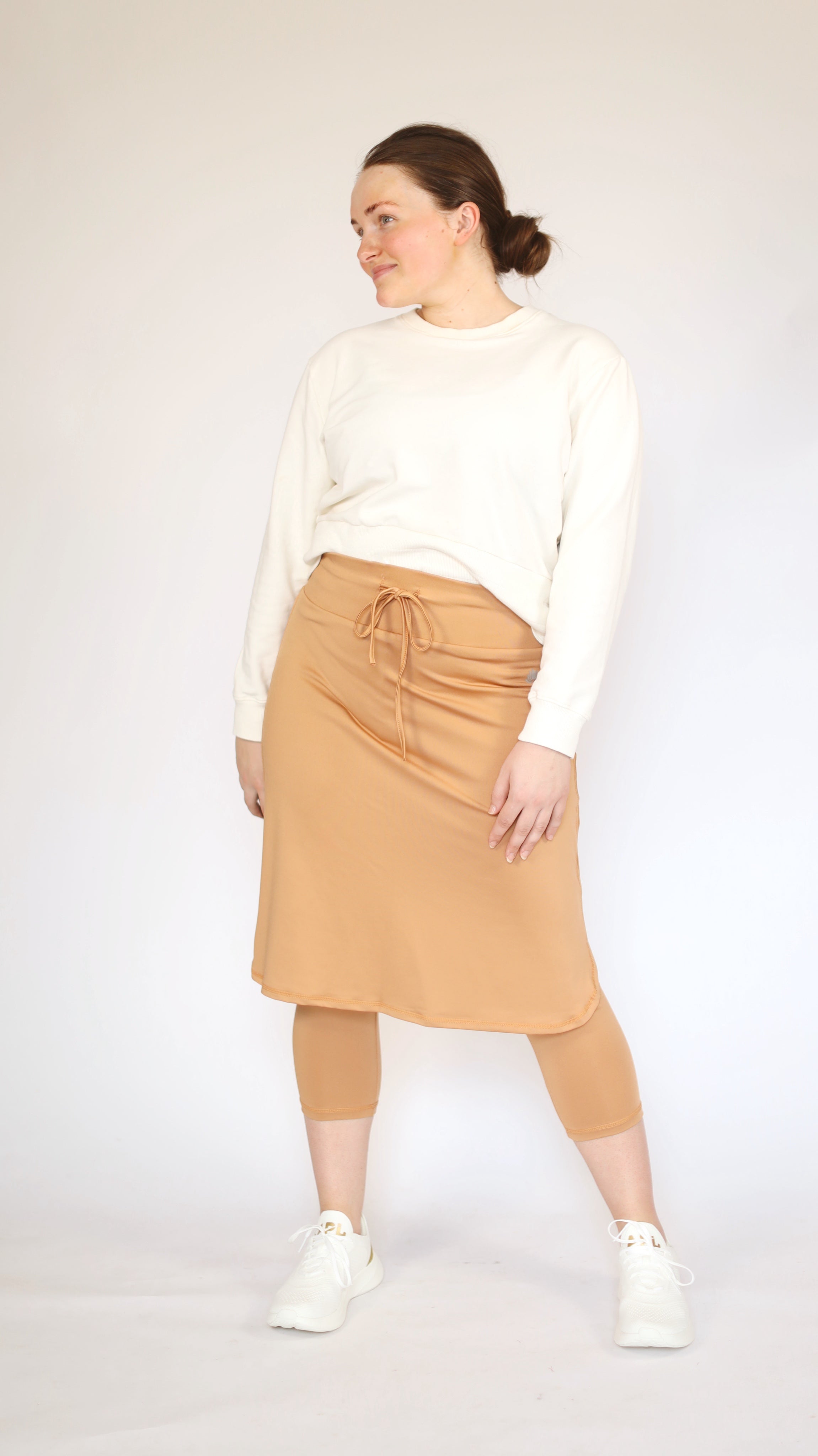 Drawstring Capri Snoga -Almond - Snoga Athletics