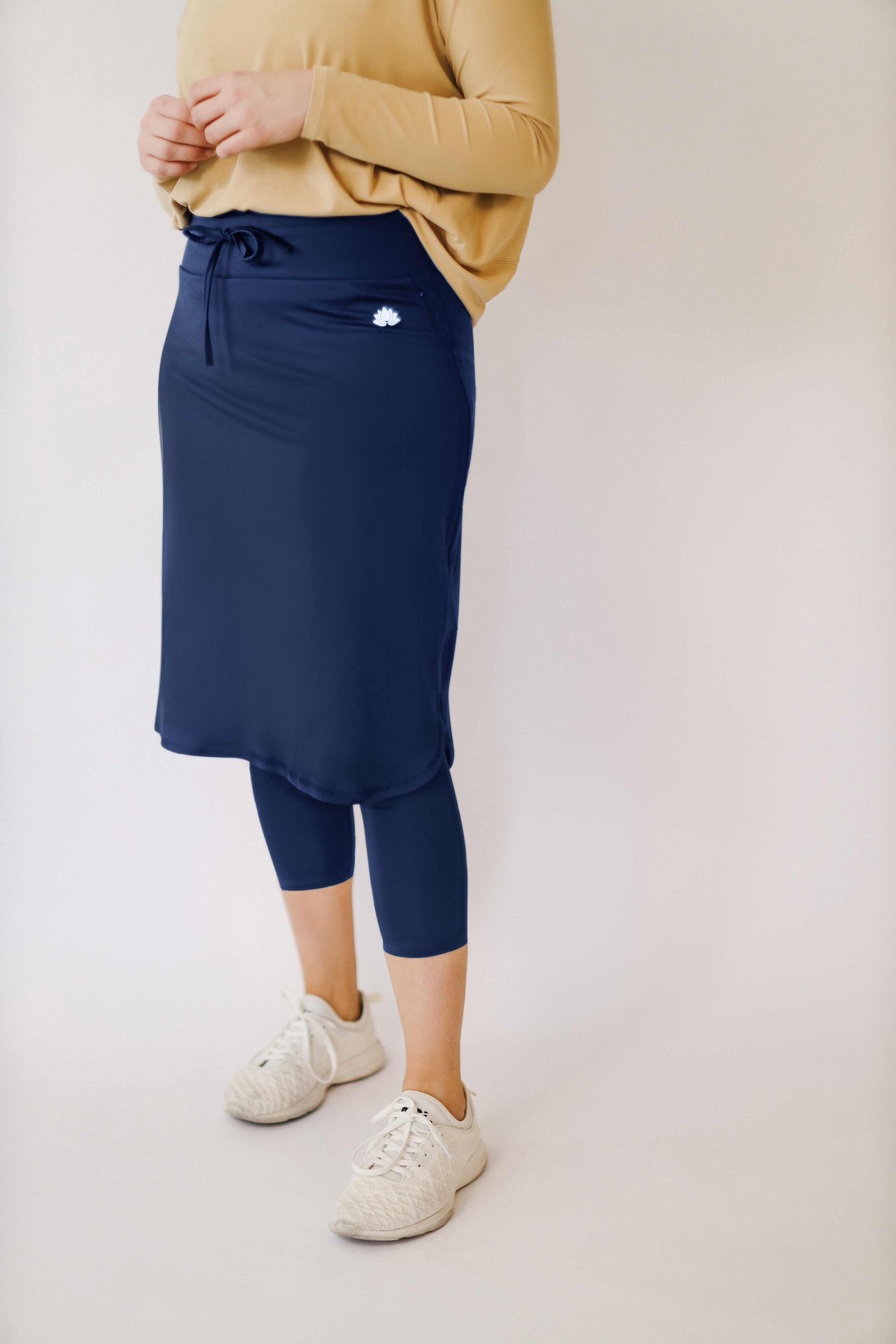 Courtney Toliver Snoga Drawstring Capri Snoga - Navy Blazer