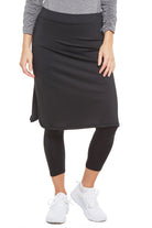 Snoga Athletics 3/4 Length Leggings Cropped ShirtTail Snoga - Black