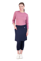 Snoga Athletics 3/4 Length Leggings XXS Fit Snoga 18"-Navy Blazer