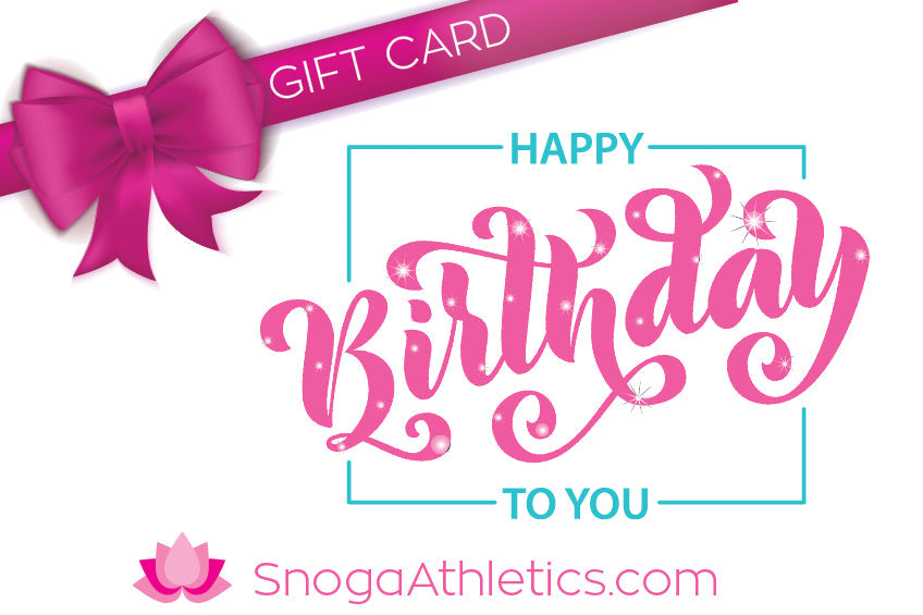 Snoga Athletics Gift Cards $25.00 Snoga Gift Card - Happy Birthday!