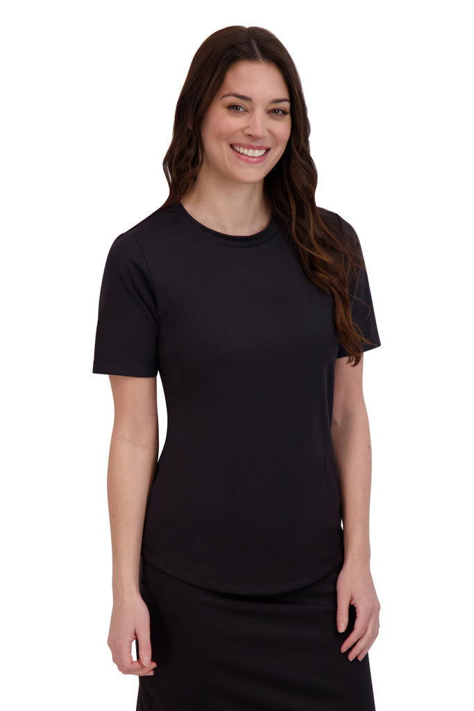 Snoga Athletics Shirt Short Sleeve Swim Tee-Black (final-sale)
