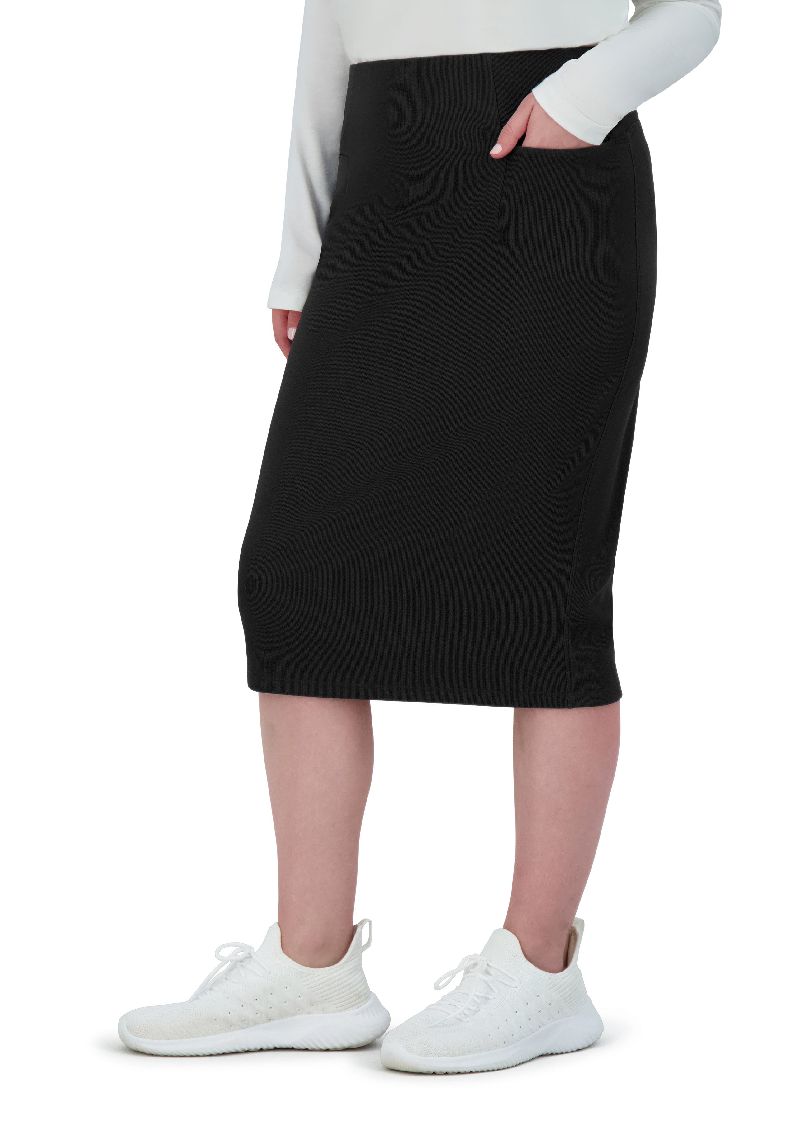 Snoga Athletics Skirt Perfect Fit Pencil Skirt 26" - Black