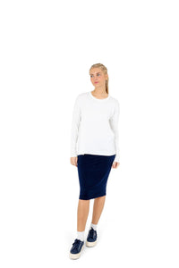 T Shirt Skirt 23" - Navy (final-sale)