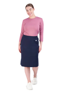 Travel Skirt 24" - Navy Blazer (final-sale)