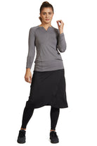 Snoga Athletics Snoga XS Ankle Midi Faux Wrap Snoga - Black