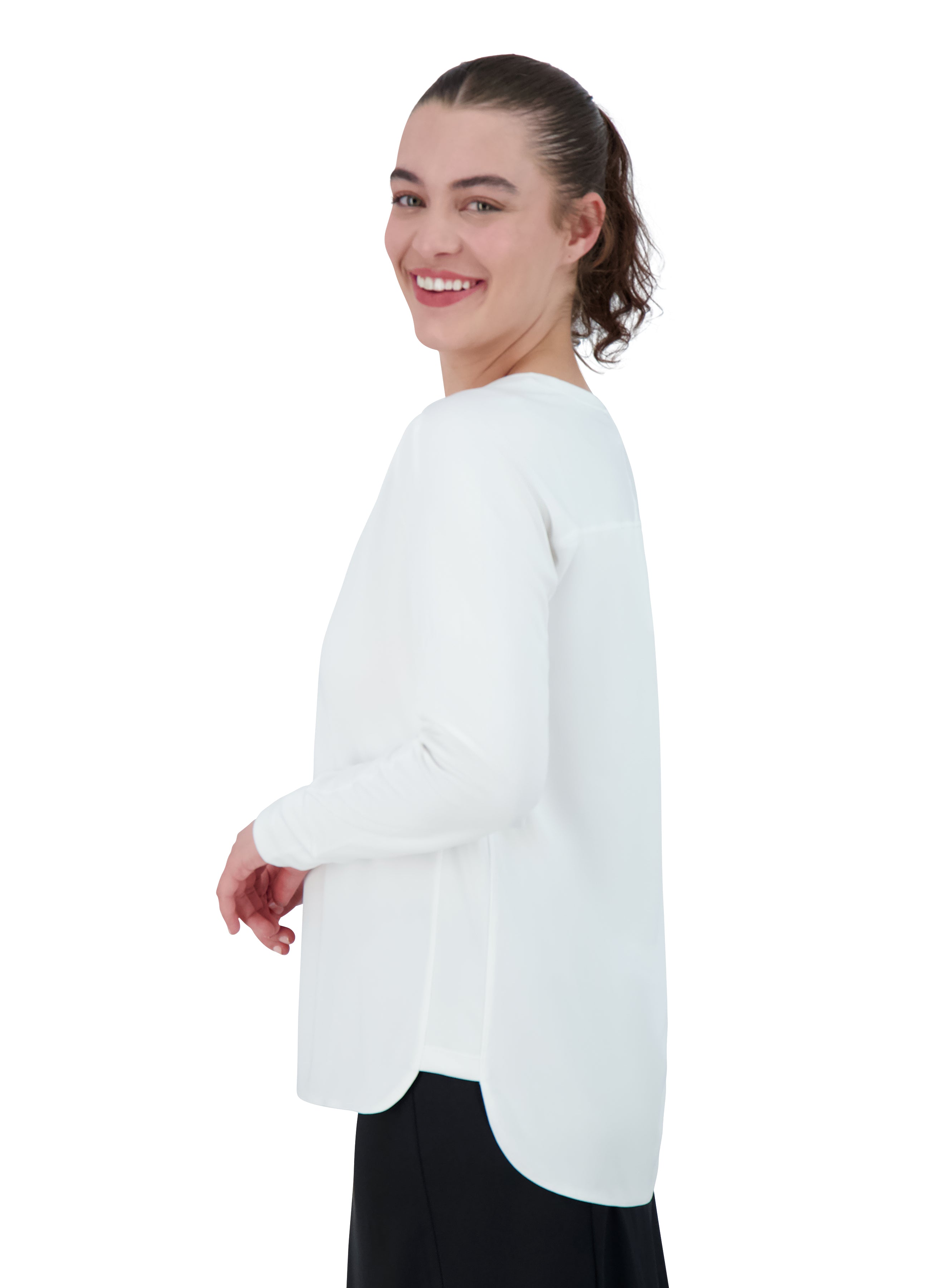 Snoga Athletics Tops White / XXS Relaxed Fit All Day Active Top- White