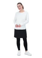 Snoga Athletics Tops Relaxed Fit All Day Active Top- White