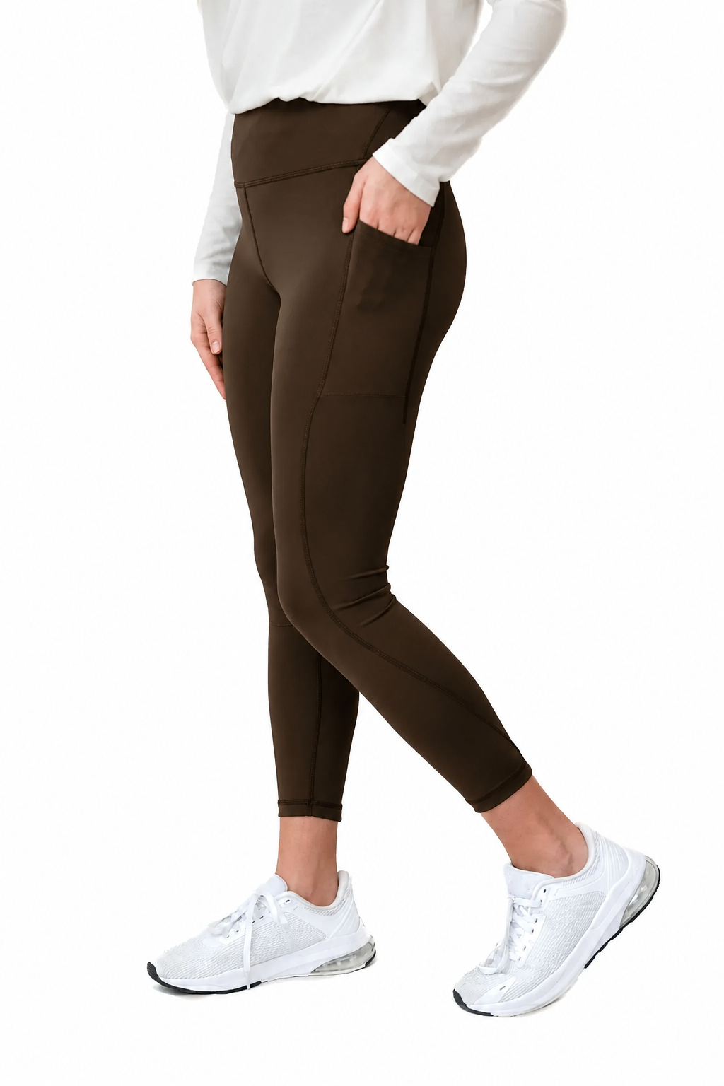 Snoga High Waisted Compression Legging - Hot Fudge